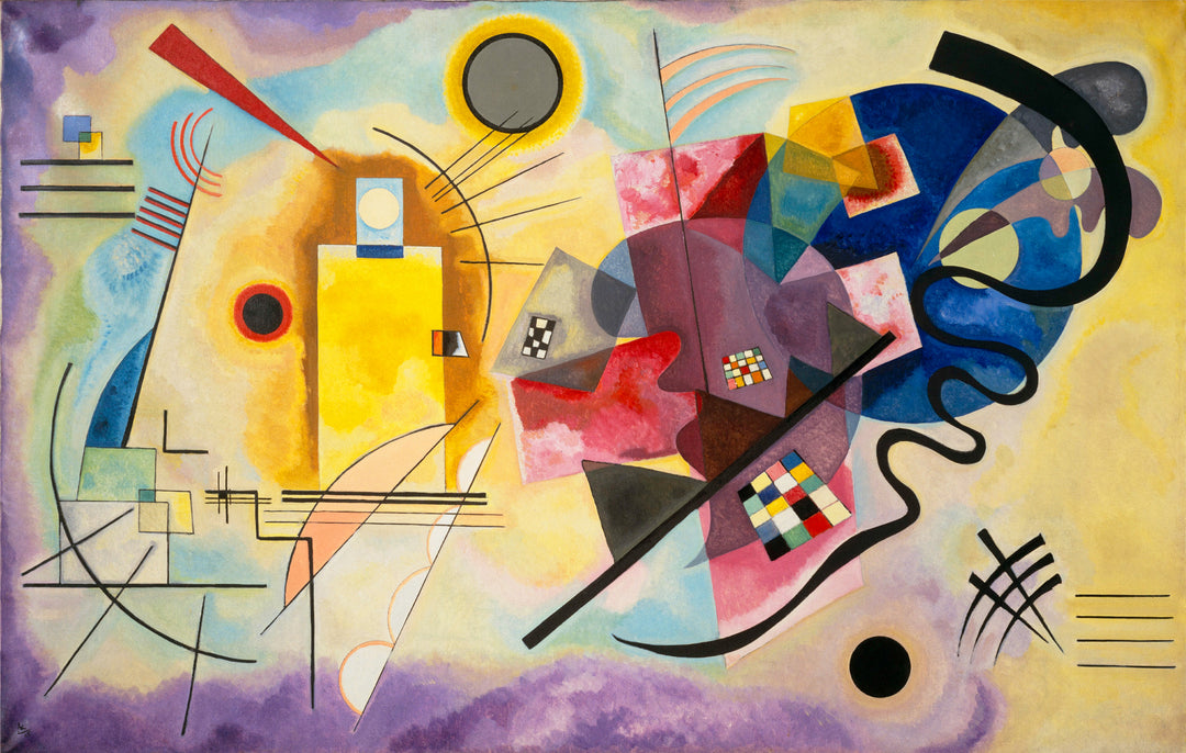 Amarillo, rojo y azul, Kandinski
