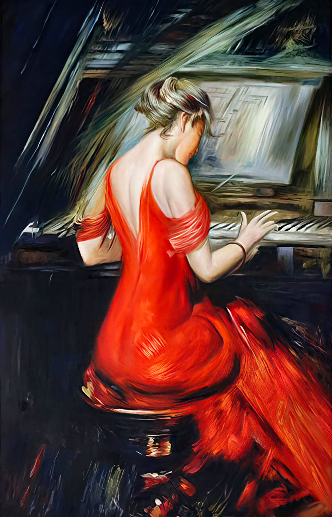 La mujer de rojo, Giovanni Boldini