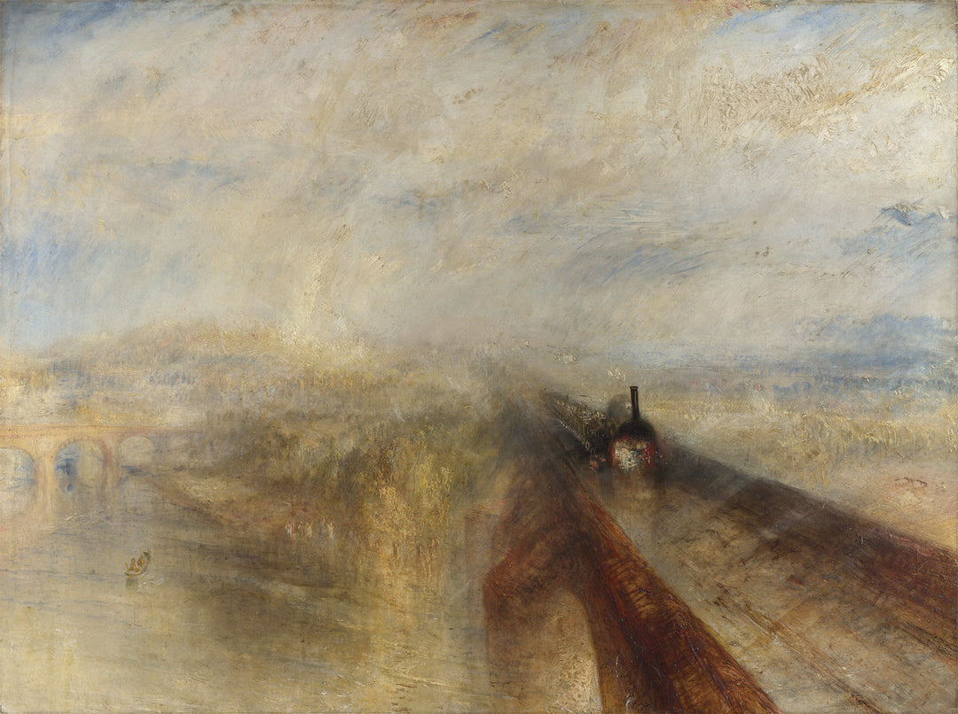 Lluvia, vapor y velocidad. El gran ferrocarril del oeste, Turner