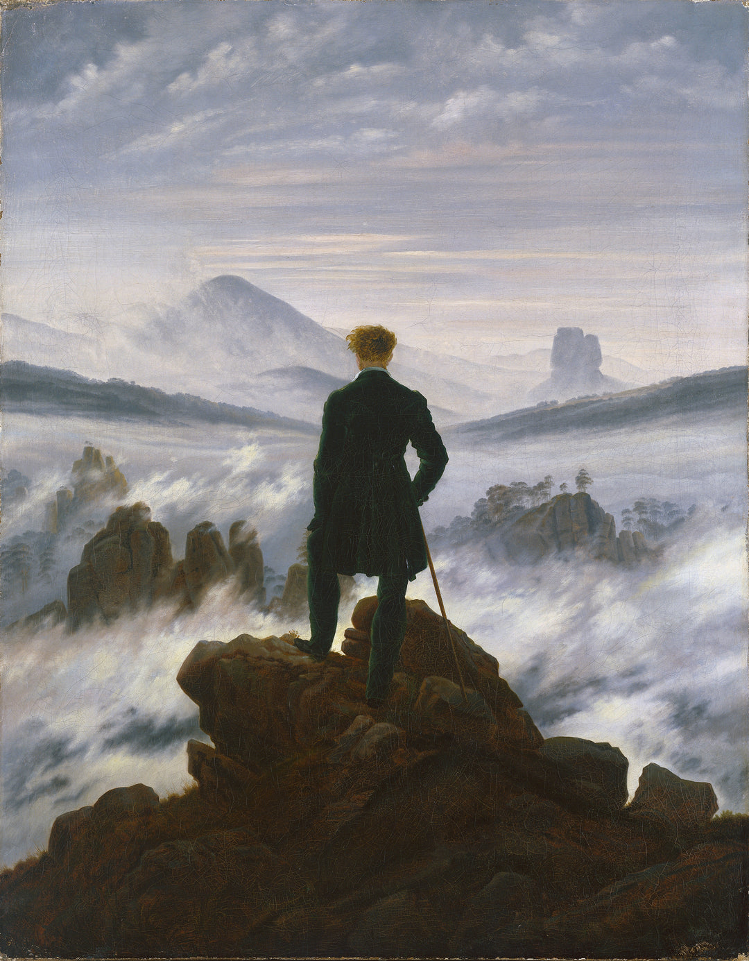 El caminante sobre el mar de nubes, Friedrich