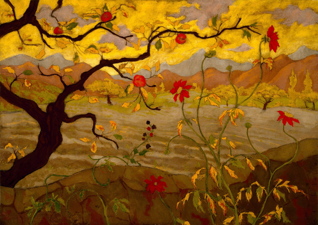 Manzano con frutos rojos, Paul Ranson