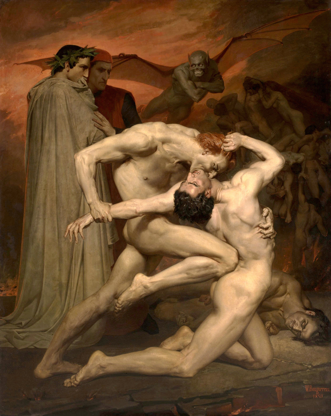 Dante y Virgilio en el infierno, Bouguereau