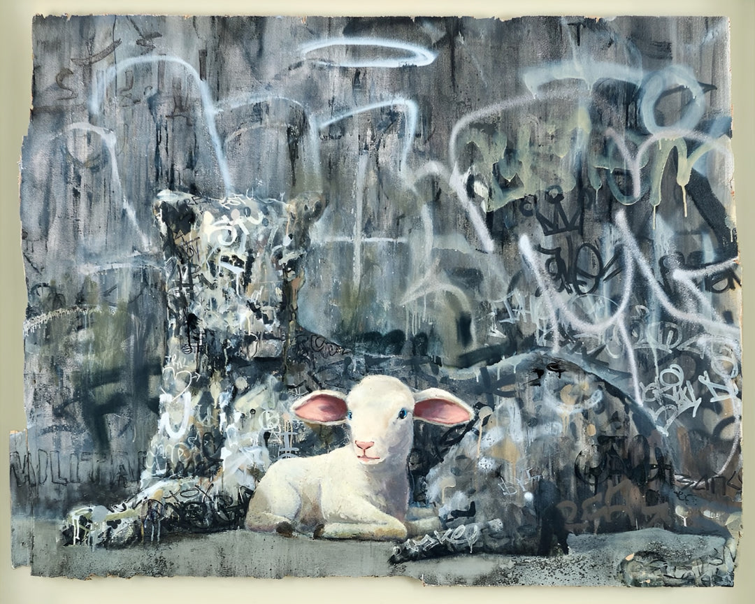 El leopardo y el cordero, Banksy