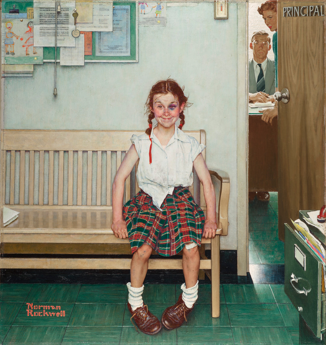 La chica del ojo morado, Norman Rockwell