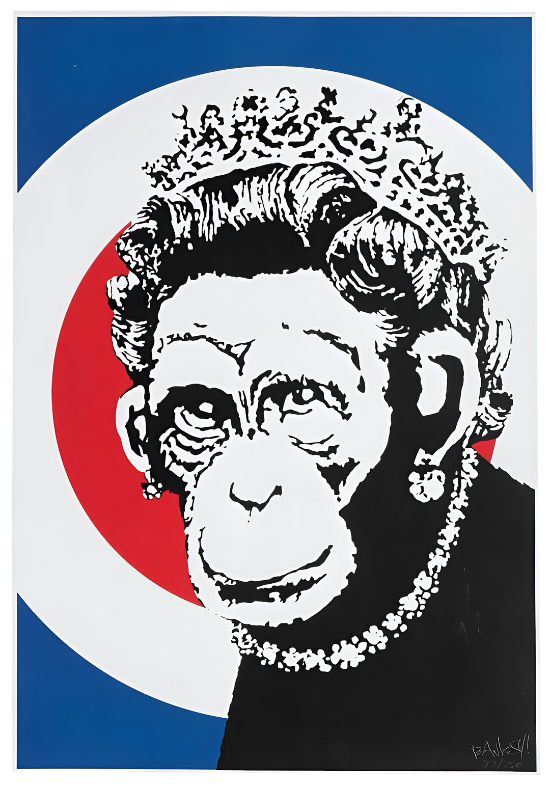 Reina mono, Banksy