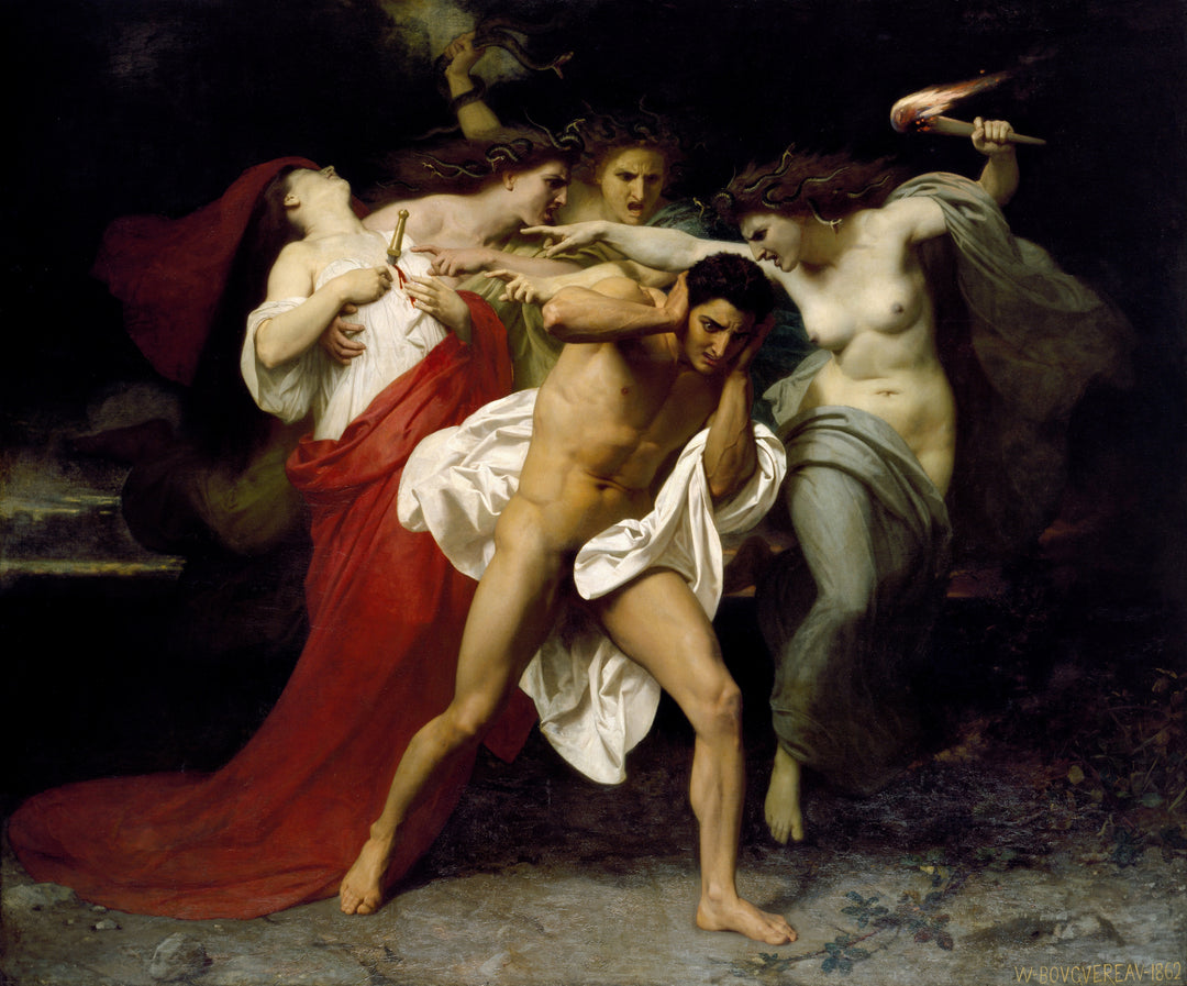 Orestes perseguido por las Furias, Bouguereau