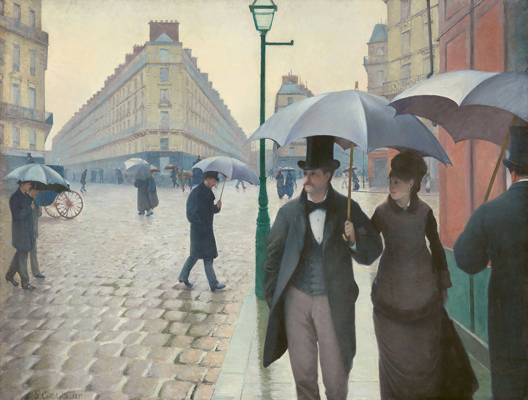 Calle de París, tiempo lluvioso, Caillebotte