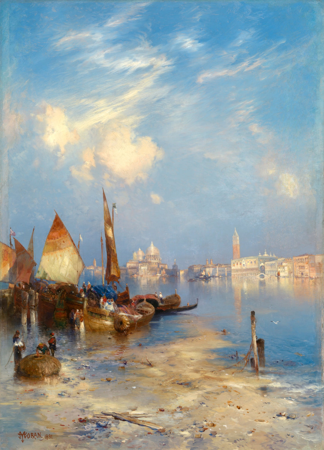 Una vista de Venecia, Thomas Moran