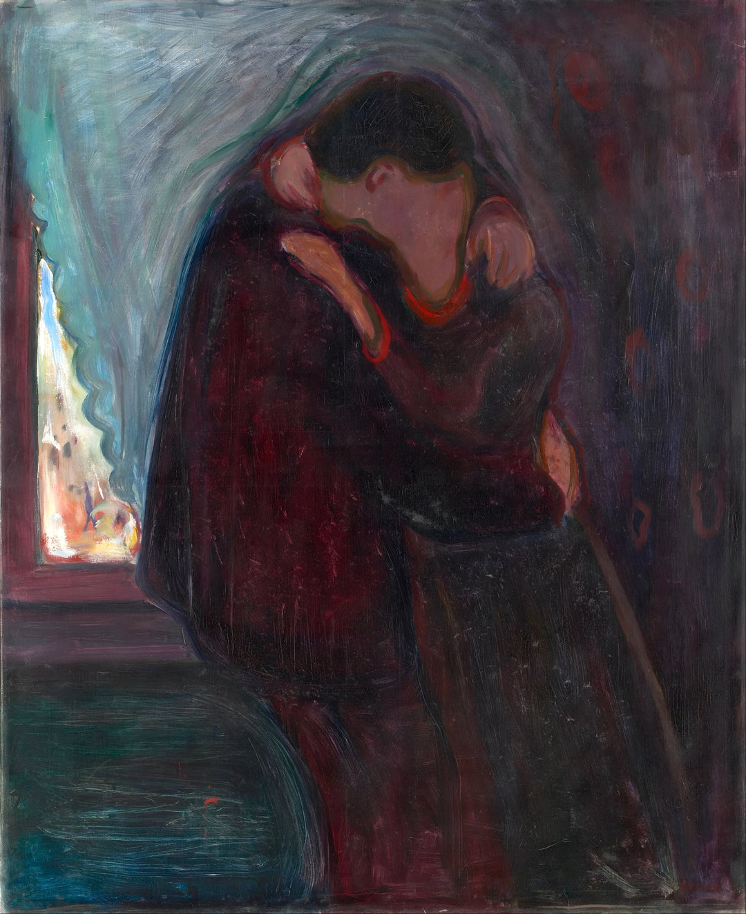 El beso, Edvard Munch