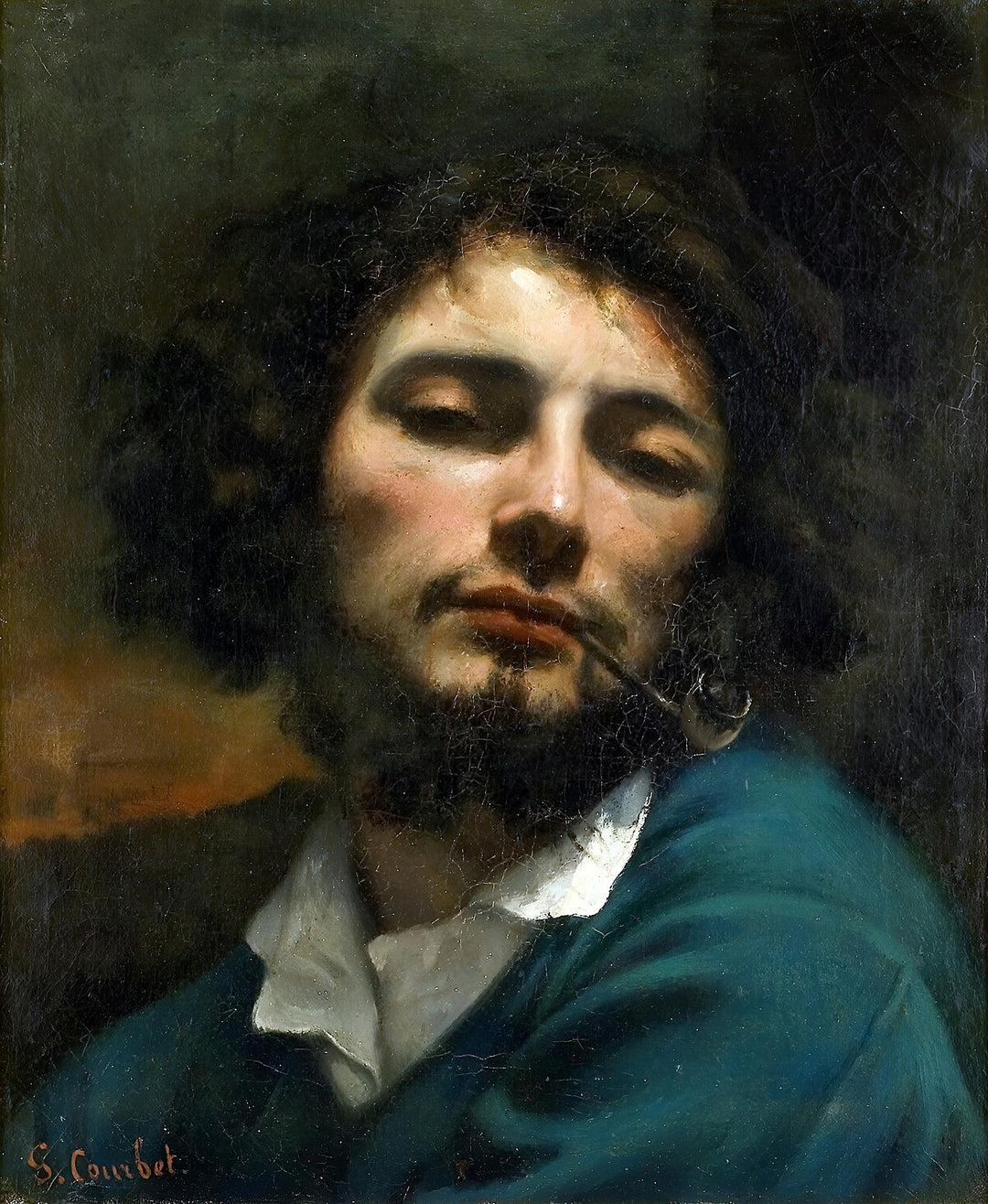 El hombre con la pipa - Gustave Courbet