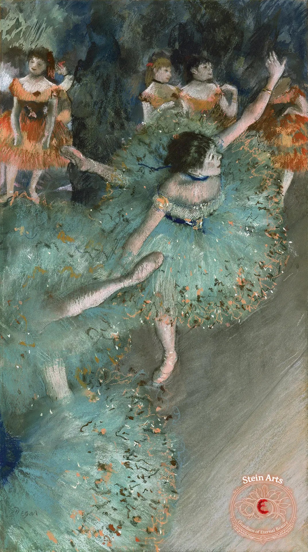Bailarina basculando (Bailarina verde), Edgar Degas