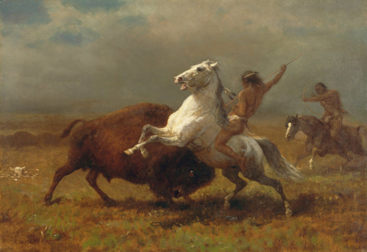 Los últimos búfalos, Albert Bierstadt