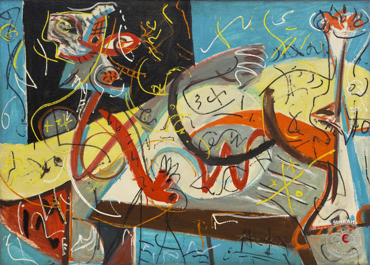Figura estenográfica, Jackson Pollock