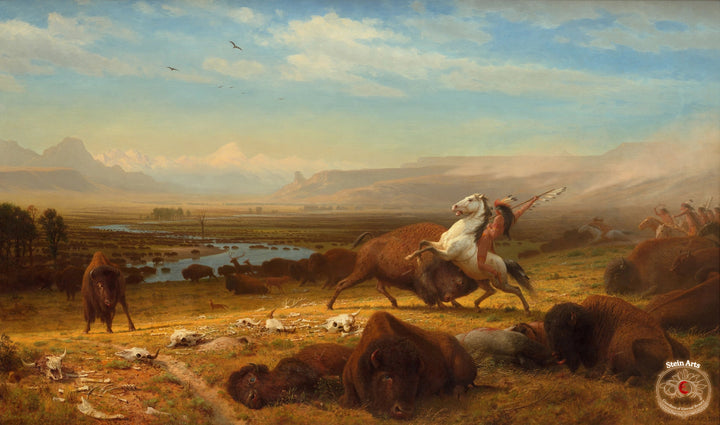 Los últimos búfalos, Albert Bierstadt