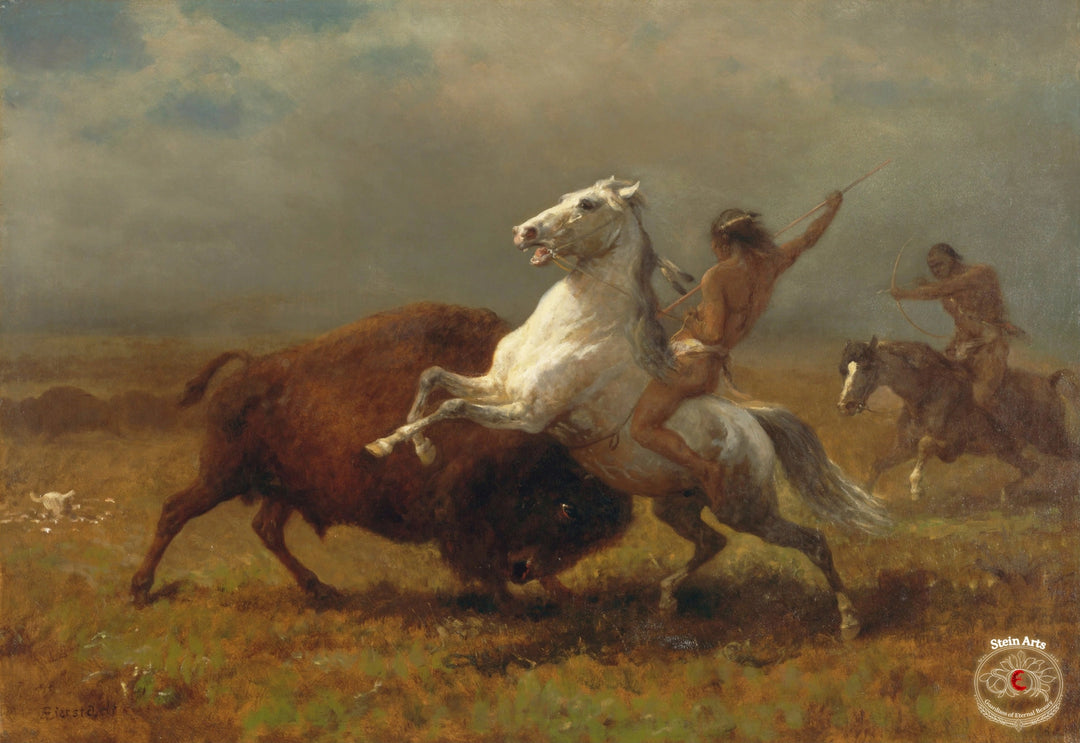 Los últimos búfalos, Albert Bierstadt