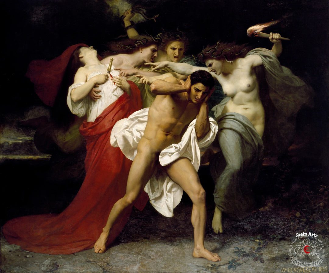 Orestes perseguido por las Furias, Bouguereau