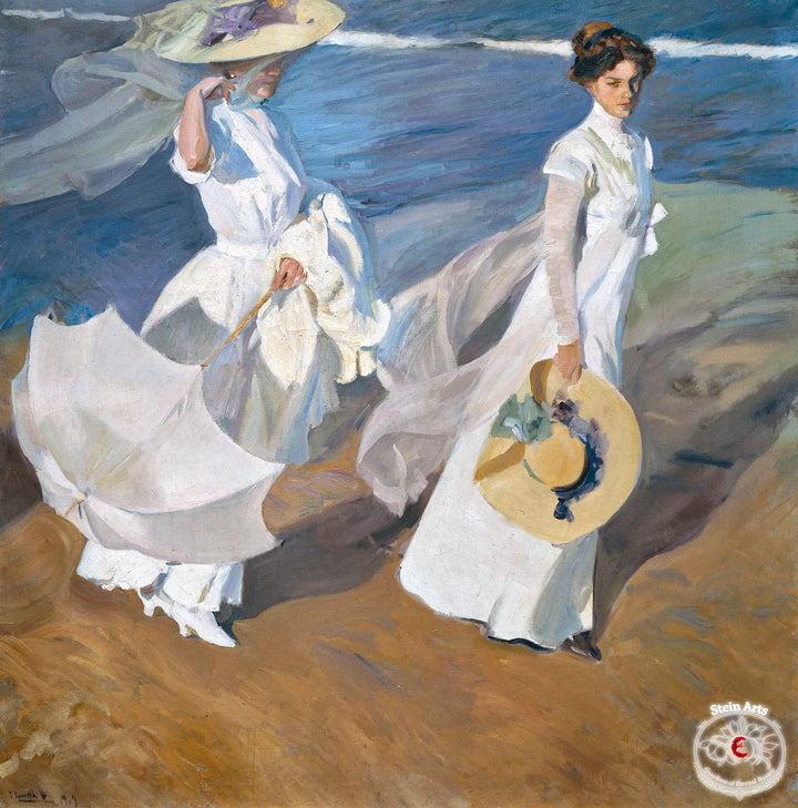 Paseo a orillas del mar, Joaquín Sorolla
