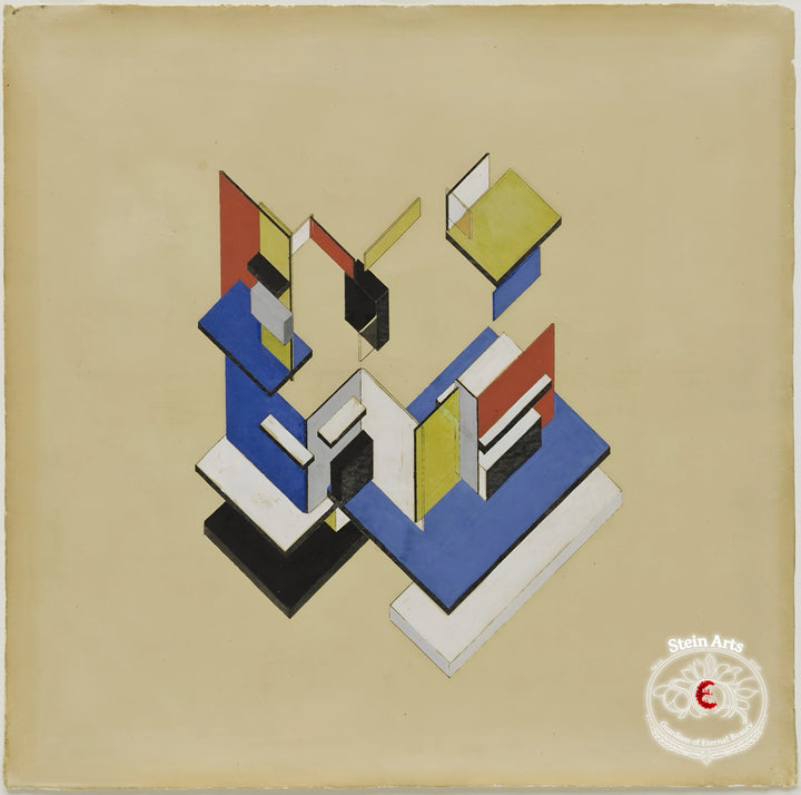 Proyecto de contra-construcción (axonométrico), Theo van Doesburg