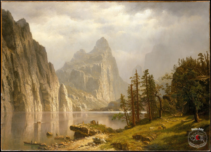 Río Merced en el valle de Yosemite, Albert Bierstadt