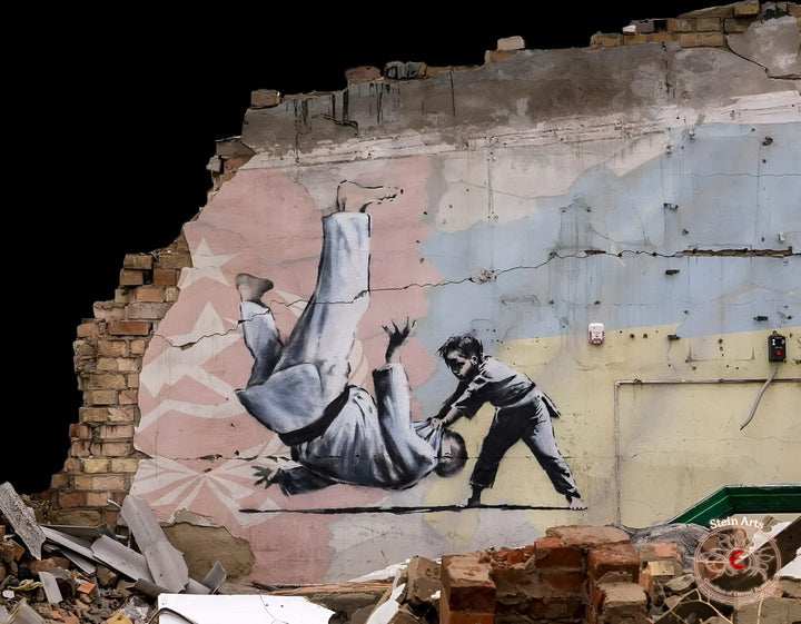 David y Goliat, Banksy