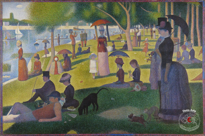 Tarde de domingo en la isla de la Grande Jatte, Georges Seurat