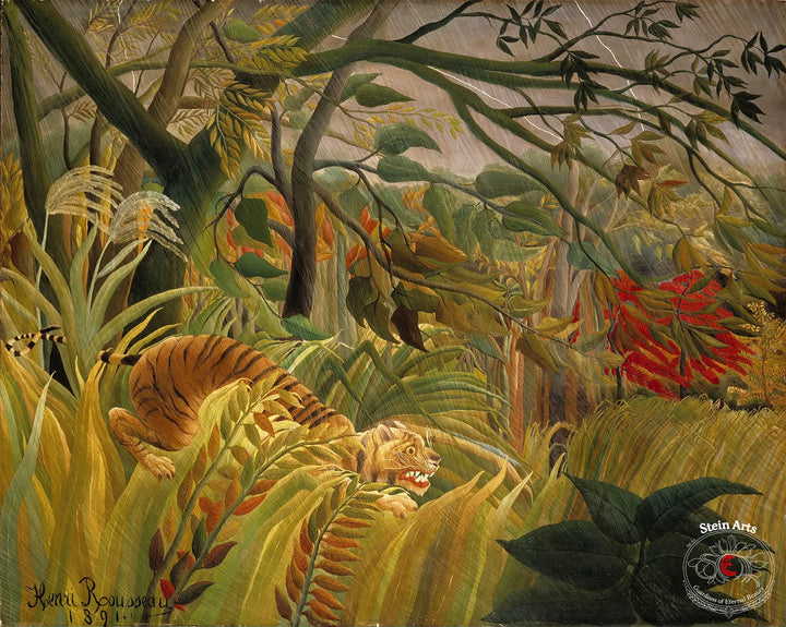 Tigre en una tormenta tropical, Rousseau