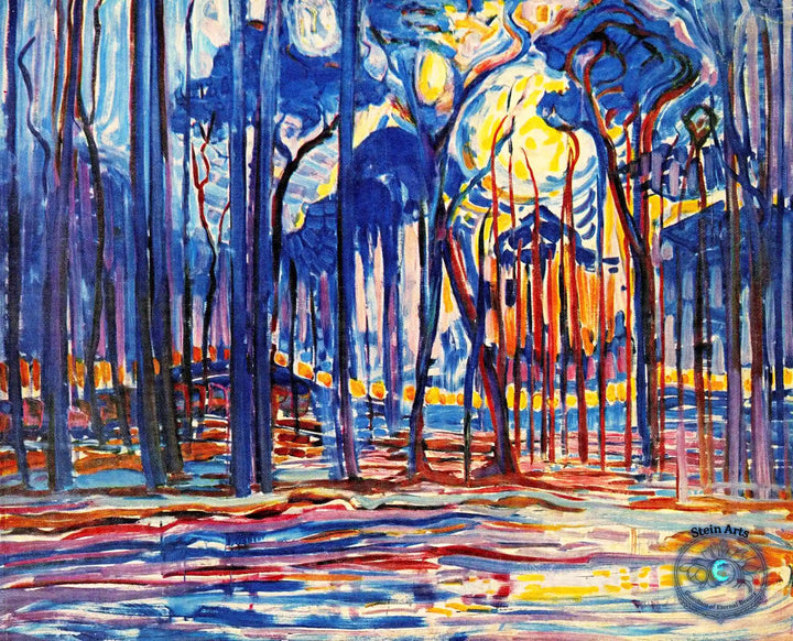 Bosque cerca de Oele, Mondrian
